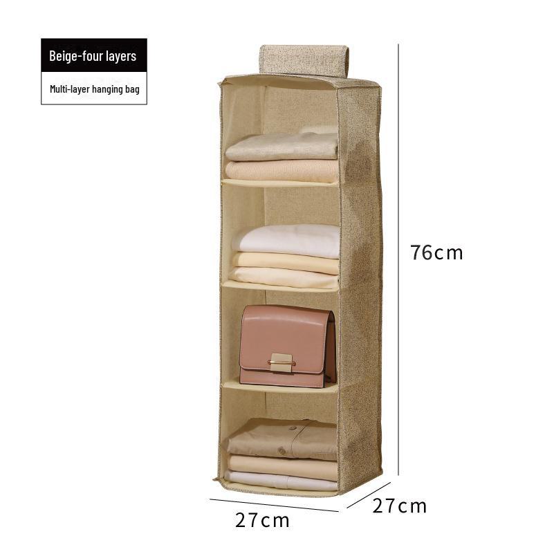 Foldable Multi-Layer Wardrobe Hanging Storage Bag