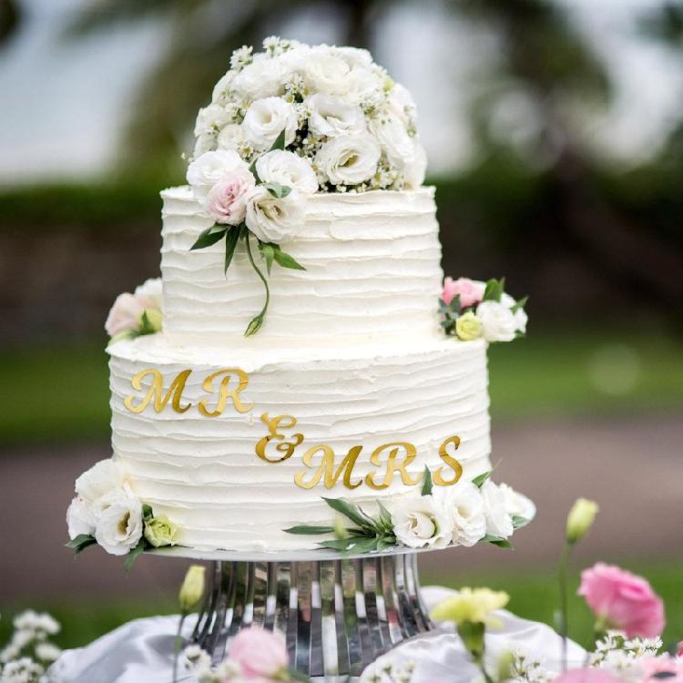 26Pcs Gold Acrylic Cake Toppers, Letter Cake Decorations for Memorables Celebration