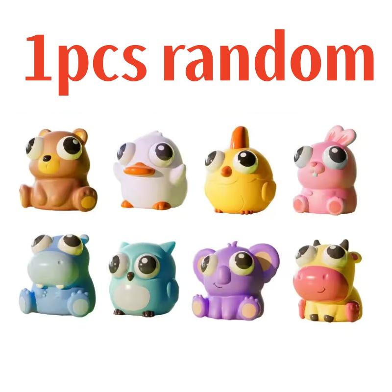 Leuk Pop Eye Burst Knijpspeeltje 3D Schattig Cartoon Dier Oog Knijpgat Draagbaar Stressverlichter Fidget Sensorisch Wetenschap Cadeaus Voor Kinderen