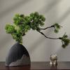 Simulation fake tree bonsai home living room Chinese sand table hotel porch landscaping decoration green plant ornaments