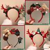 Reindeer Antler Headband - Cute Christmas Hair Accessory for Holiday Party, Costume, or Photo Prop