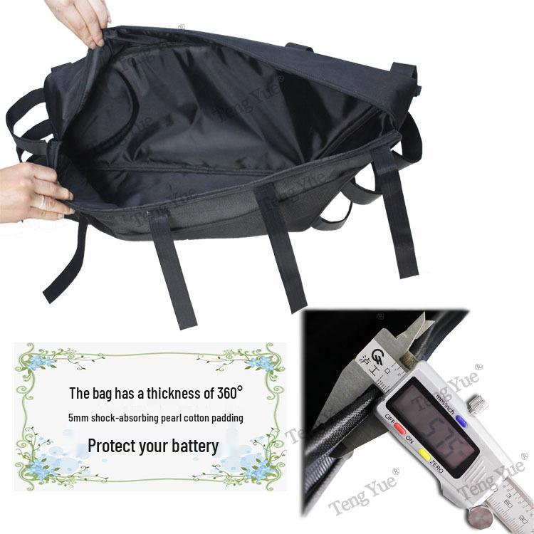 831 Large Capacity Trapezoidal Battery Pack & Sundries Bag for Mountain Bikes