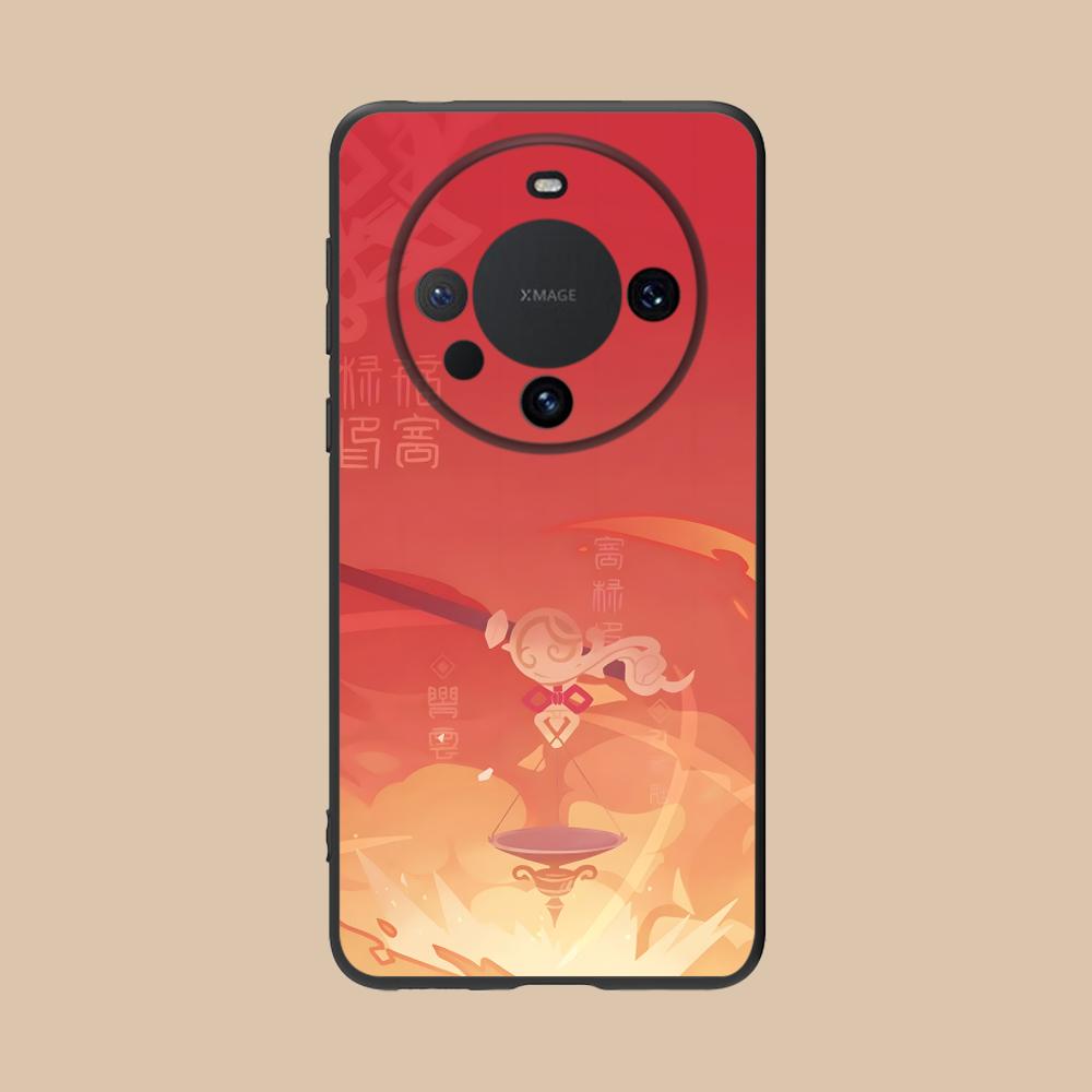 Game GI Yanfei Matte TPU Mobile Phone Case for Huawei Mate 60 50 40 30 20 10 Pro Plus Lite E 5G Colorful Printing Cover
