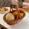 Household Bread Container Portable Fruit Storage Baskets Faux Wicker Tray  Restaurant Use