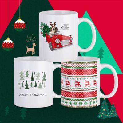 HTVRONT Sublimation Mugs 11oz Ceramic Sublimation Mugs Blank Bulk Coffee Mug White Ceramic Photo Cups With Bubble Bag