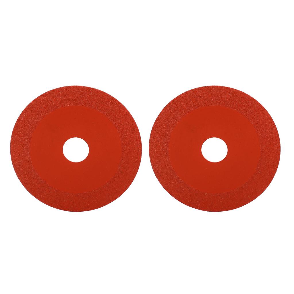 2Pcs Diamond Cutting Disc Angle Grinder Rotary Tool Saw Blade Wheel for Ceramic Tile Glass Red