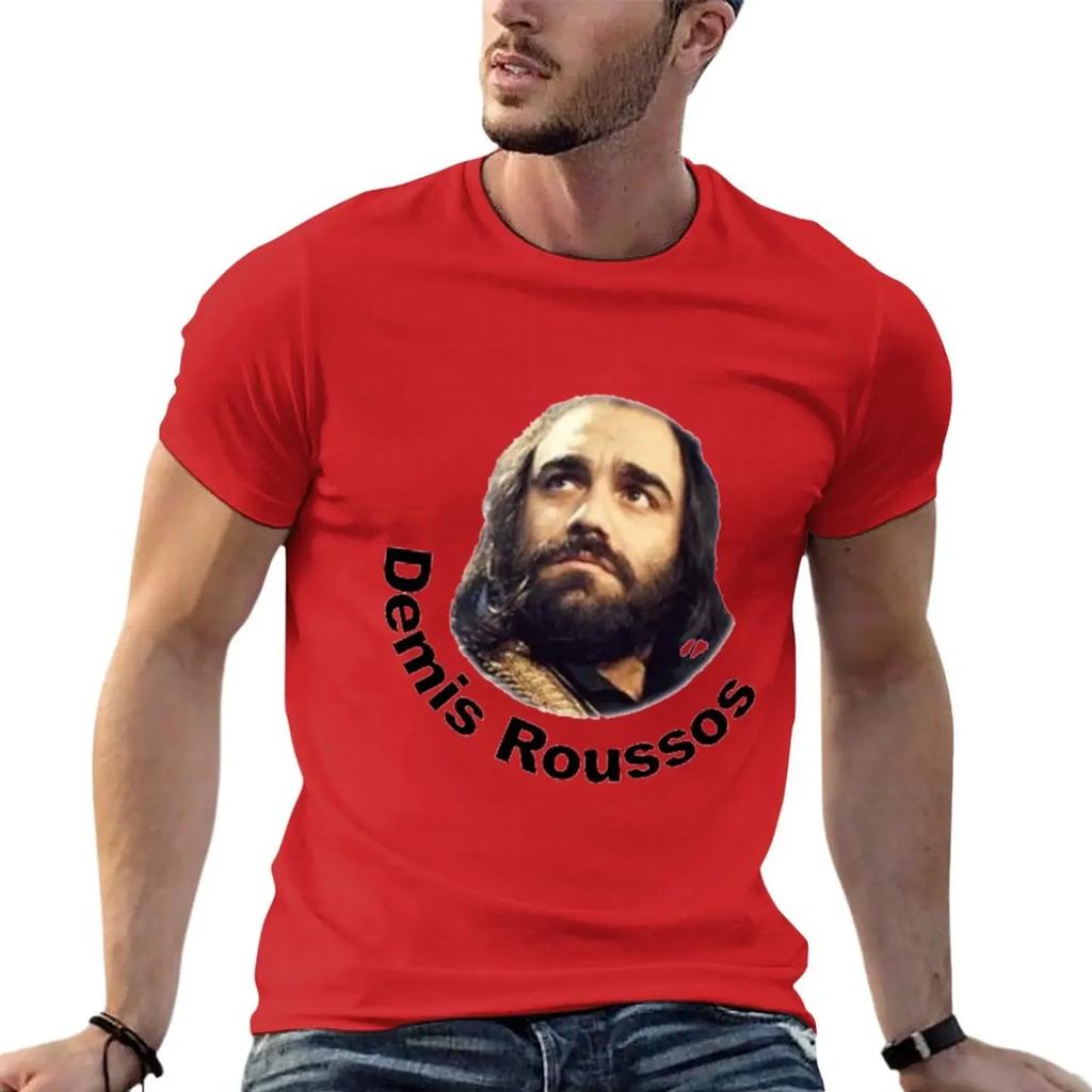 Great Tribute To Demis Roussos Tshirt Unisex Round Collar Tshirt Vintage Summer Clothes Plain T Shirts Unisex Outfits Harajuku Sale