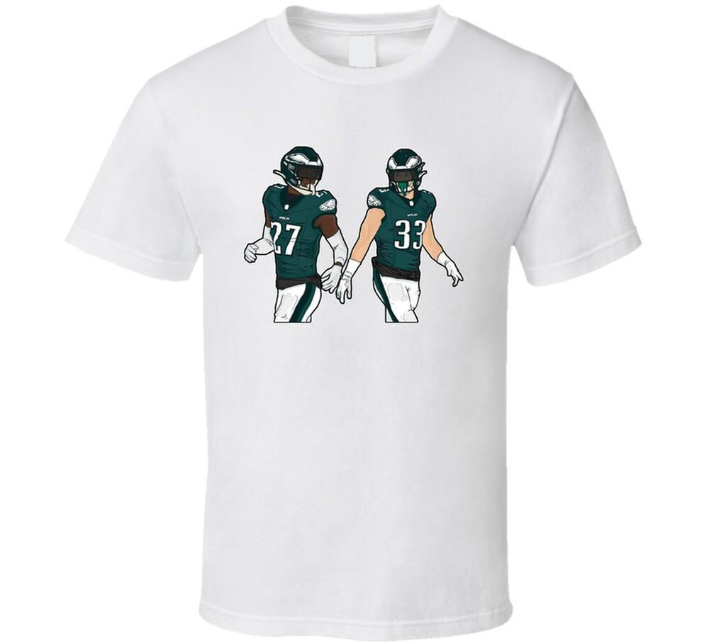 Philadelphia Eagles Football Players Cartoon T-shirt