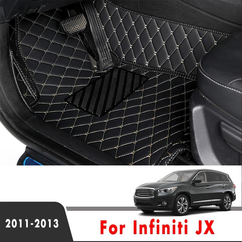 Car Floor Mats For Infiniti JX 2011 2012 2013 Carpets Car Waterproof  Interior Accessories Foot Rugs Auto Parts Pedals