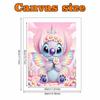 Disney Pearl Painting 5D Fairy Stitch Flower Pearl Gemstone Art Diamond Painting Kit for Adults Beginners Gift Ideas Home Decor Wall Art Craft