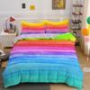 Abstract Rainbow Colorful Bedding Set Queen King Single Duvet Cover Soft Polyester Comforter Covers Pillowcase