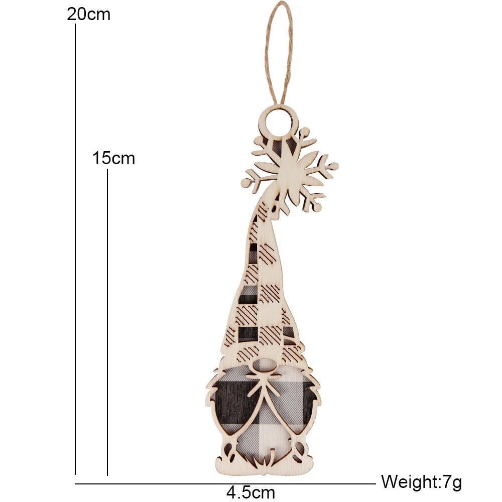 

Wooden Whimsical Christmas Tree Ornaments Colorful Cartoon Characters For Seasonal Joy StyleI