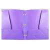 A4 Spot Stock Four-Bag Clip Folder with Transparent Insert Pocket and Double-Bag Three-Hole Design.