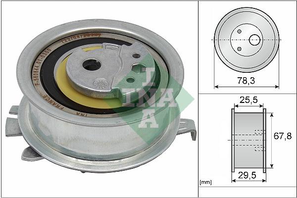 Ina Tensioner Pulley, Timing Belt; Deflection/Guide Pulley, Timing Belt 531 0825 Rozmiar 10