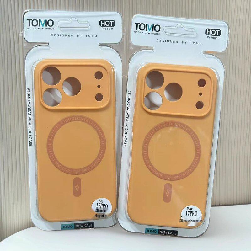 

Magnetic Silicone Case for iPhone 14/13 Pro Max - Solid Color, High-End Protective Cover iPhone 17 PRO MAX