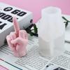 Handmade Middle Finger Silicone Mold for Aromatherapy & Cake Decoration