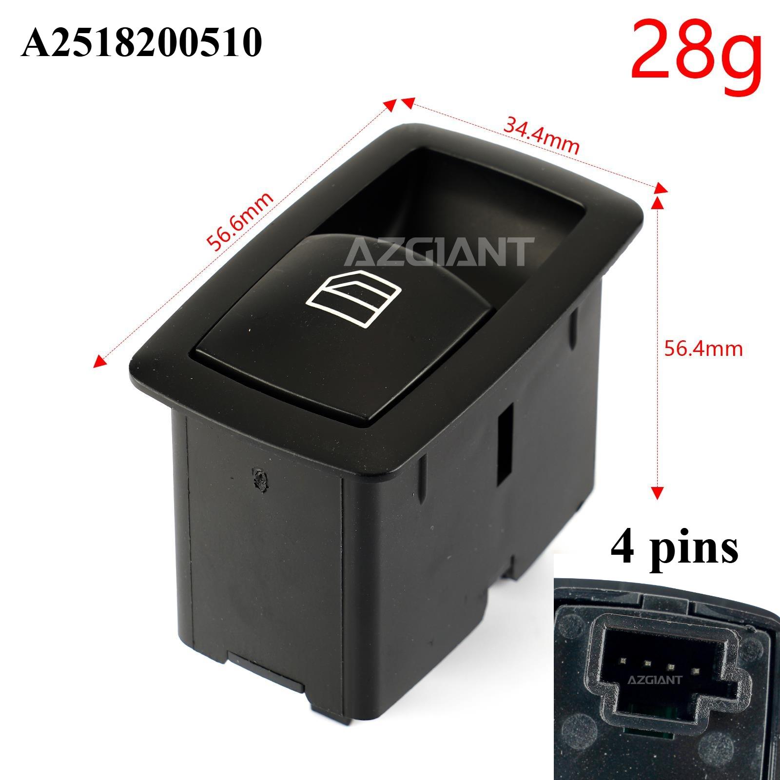 for Mercedes Benz A B Class W169 W245 Car Parts Window Lifter Master Switch 3 P Front Left Replacement A1698206710 Repair Kit passenger side