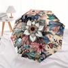 1pc Floral Mandala Design Umbrella with Plastic Handle,Suitable for All Seasons Home Travel Outdoor UmbrellaM1283