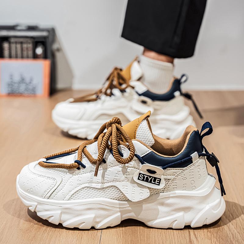 New Fashion New Men's Fashion Casual Low Top Sports Shoes Students Thick Sole Comfortable Sneakers Boys Male Classic Breathable Basketball Shoes