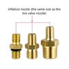 Copper Valve Cap 1/8 1/4 NPT M8*1 Brass Fitting Cap Used Valve Cores of Car Motorcycle and Bicycle Tires Durable Air Valve
