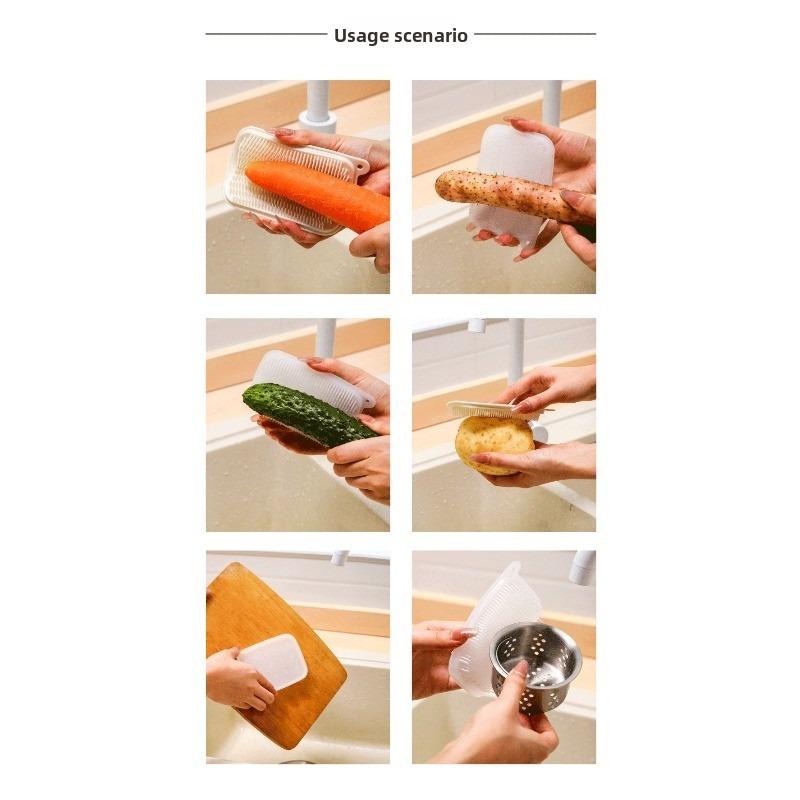 Multifunctional Vegetables Wash The Brush Flexible Kitchen Hygiene Cleaning Brush Fruit Cleaning Brush