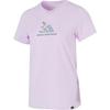 Sportswear Codes Doodle Surf Casual Round Neck Short Sleeve T-Shirt Women T-Shirt Ice-Lavender JX5328