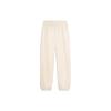 Li Ning Sports Lifestyle Series Simple Loose Cuffed Casual Versatile Early Spring Knitted Sports Pants Women Bottoms Swan-White AKLU868-6