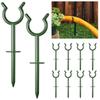 6Pcs Garden Hose Guide Stakes, Heavy Duty Hose Guide Support Rack for Yard Watering, Anti-Kink Water Pipe Holder