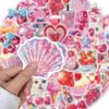 10/30/50pcs Pink Y2k Cartoon Stickers INS Style Aesthetic Decoration Decals DIY Stationery Stationery Cute Sticker Packs
