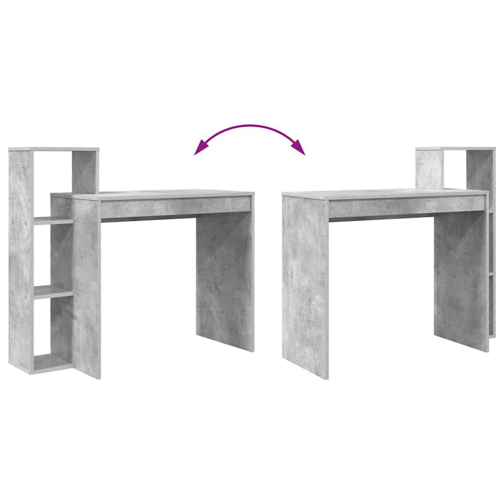 Concrete Grey Desk 100 x 40 x 90 cm Particleboard