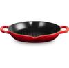 Сковорода гриль Le Creuset из чугуна высокая круглая 25 см вишнево-красная (20208250600422)