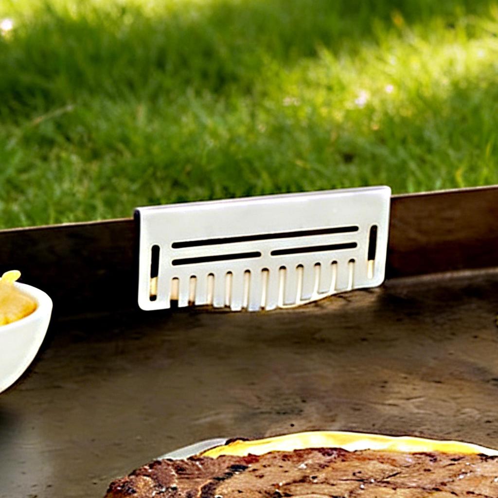 Grill Grease Gate Heavy Duty Rust-Resistant Easy-Install Stainless Steel Grease Gate for Backyard BBQ Camping Trips Park