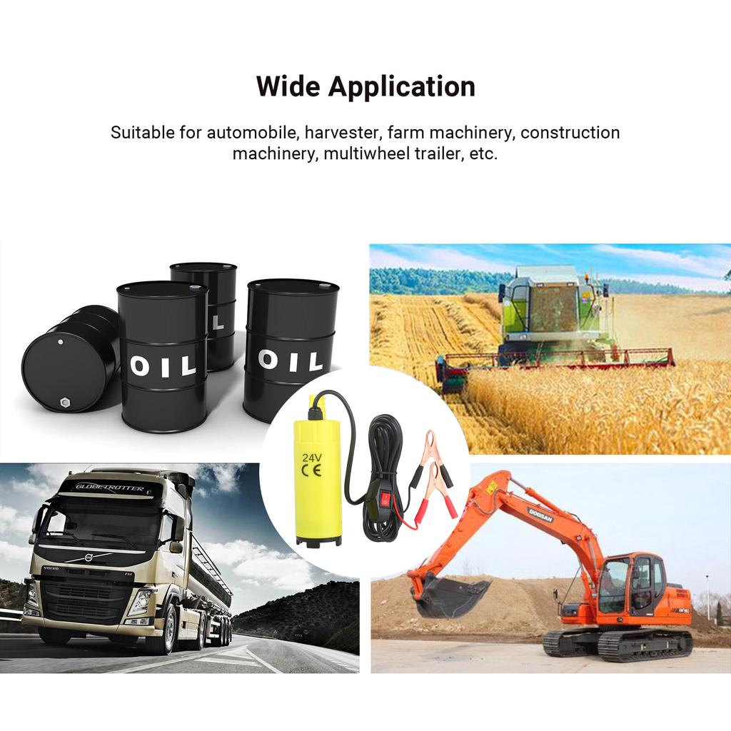 Portable Electric Pump Submersible Fuel Transfer Pump with Outlet Size of 19mm Filter 2 Aligator