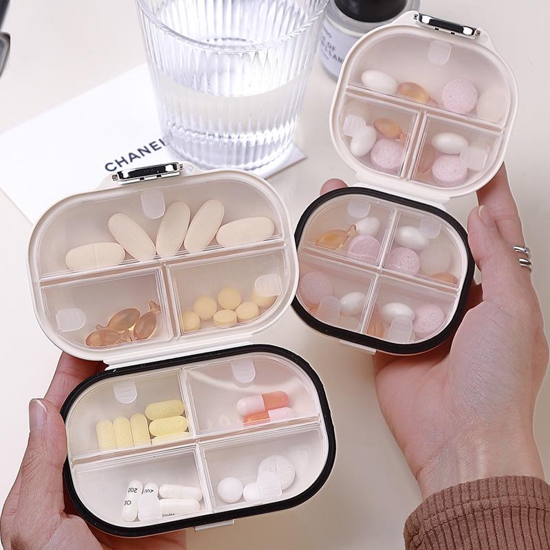 Mini Travel Pill Box: 7-Day Multi-Compartment Portable Dispenser for Pills, Tablets, and Jewelry. Sturdy, Sealed Storage.