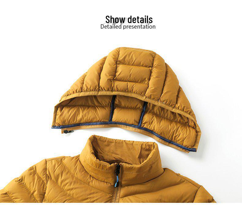 Men's Lightweight Hooded Cotton Jacket for Autumn/Winter - Stylish Outdoor Warm Coat