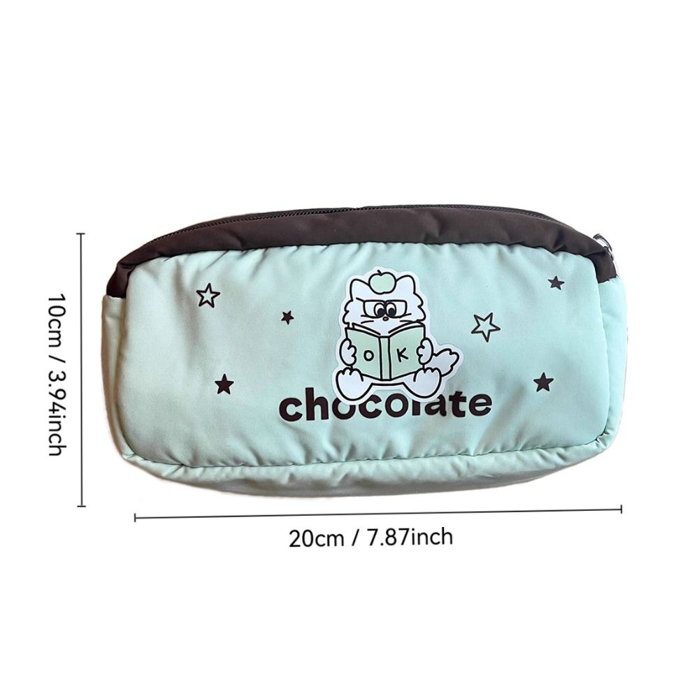 Kitten Pencil Case Large Capacity Cosmetic Bag New Stationery Bag  Students