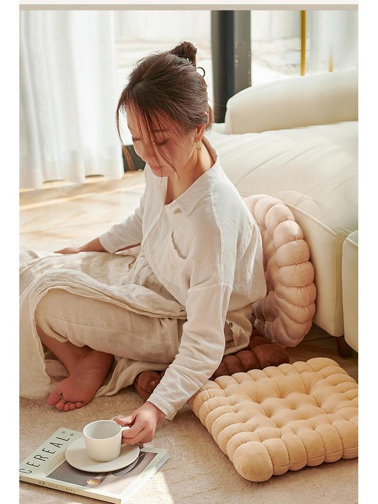 Ins Style Influencer Plush Cookie Cushion: Thickened Japanese Tatami Seat Pad