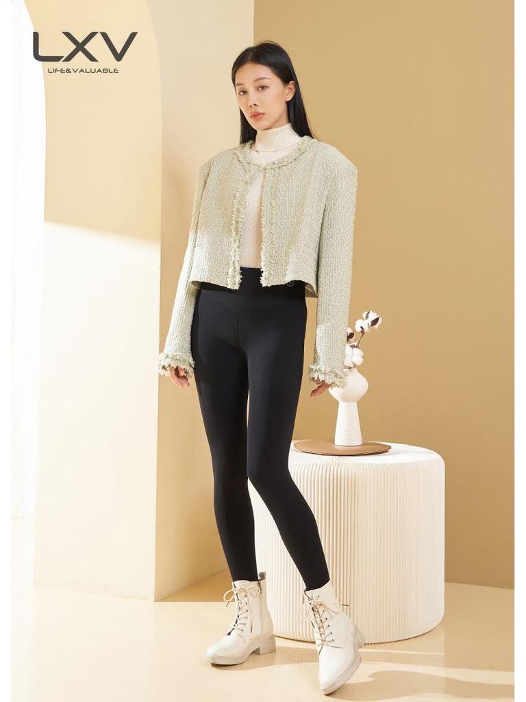 Women's Wool-Cotton Winter Leggings: Extra-Thick Velvet for -40°C Warmth