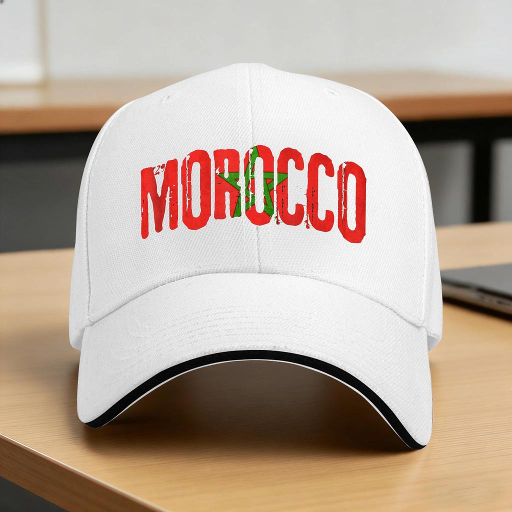 Moroccan Flag Morocco Soccer Baseball Cap Outdoor Sports High Quality Trucker Hat Female Male Casual Print Snapback Cap