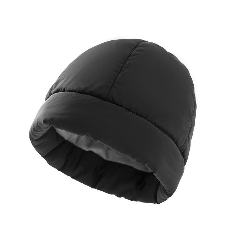 European & American Fleece-lined Windproof Winter Hat - Warm & Thick Feather Velvet Sleep Cap