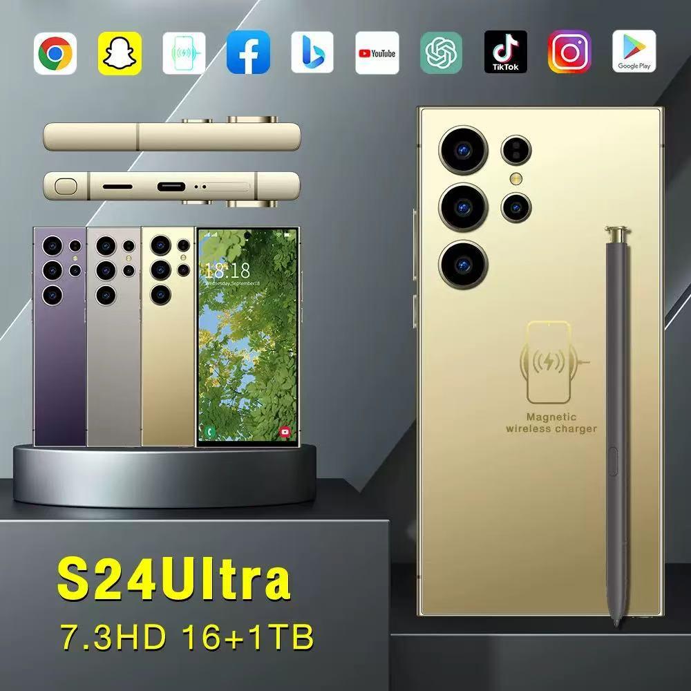 

S24 Ultra Android Smartphone 16GB+1TB - Euro & US HD Large Screen Version US standard [Not for use in China]