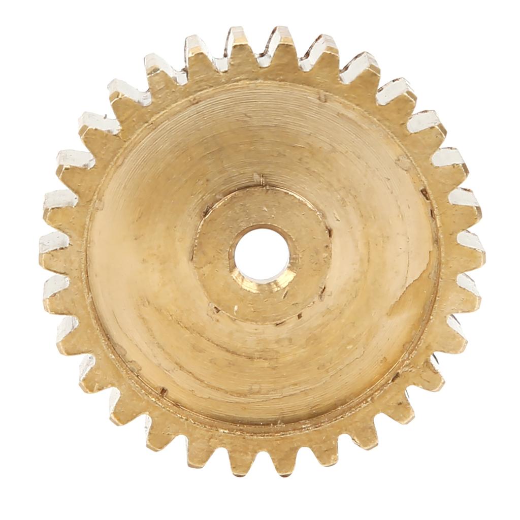 Spur Gear Brass 30 Tooth for Servo 25 Tooth Spline 0.8 Mod Industrial Robot Part 4305?0025?0030
