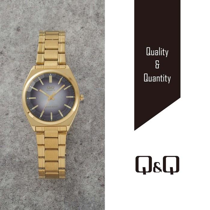 [Citizen Q&Q] Watch Analog Waterproof Metal Band QB78-002 Men's Black Gold/Black 1pc