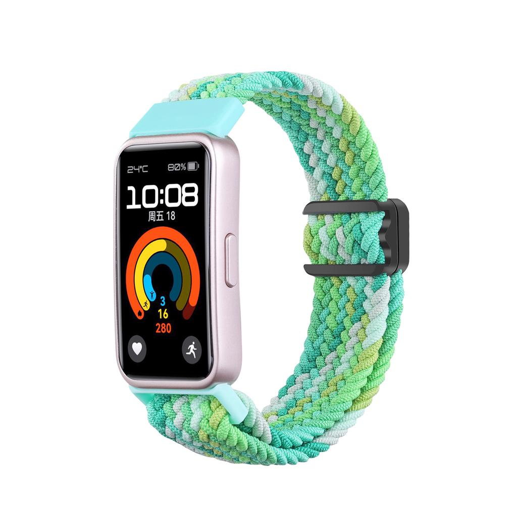 For Huawei Band 8 9 10 Watch Strap Accessories Wristband Elastic Magnetic Nylon Braided Belt Bracelet Correa Huawei 9 Band