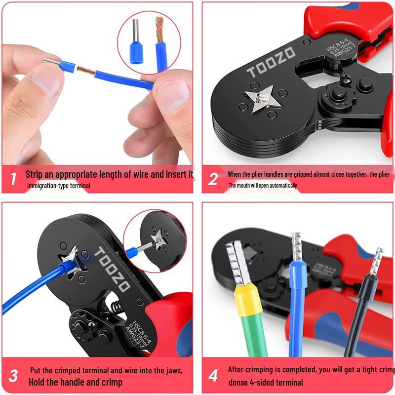 European Style Terminal Crimping Plier Set