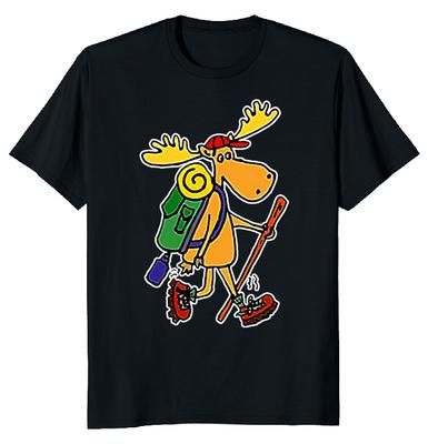 Cool Moose Hiker Dad Unisex T-shirt