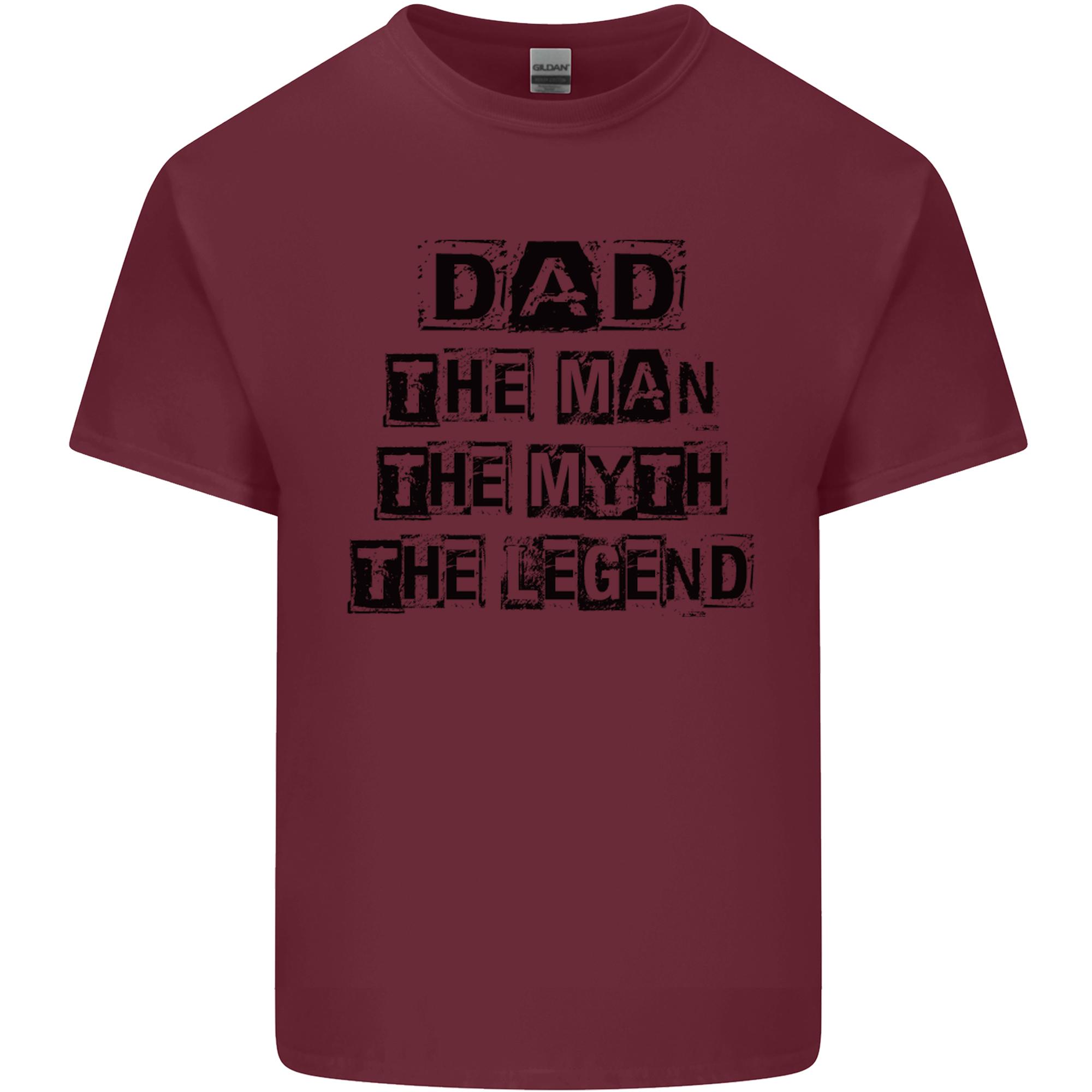 Dad the Unisex the Myth the Legend Unisexs Light Cotton TShirt S