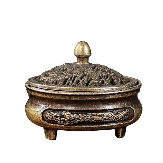 Dragon and Phoenix Aromatherapy Censer: Xuande Furnace for Indoor Sandalwood