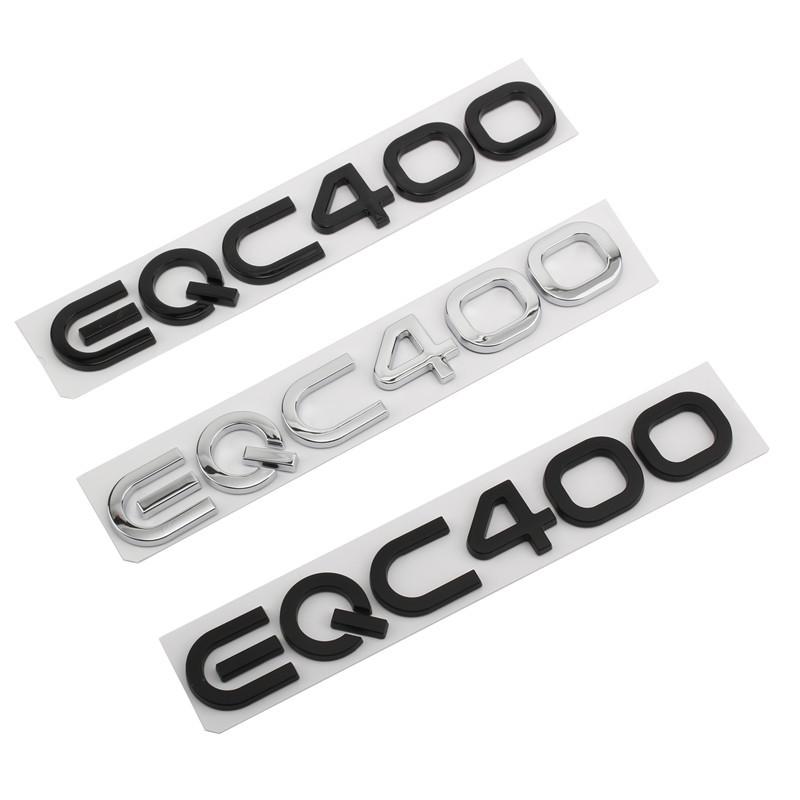 3D ABS Auto Kofferraum EQC400 4MATIC Abzeichen Emblem Aufkleber Aufkleber Logo für Mercedes EQA EQB EQE EQC 400