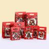 12pcs Christmas Gift Paper Tote Reusable Bags for Holiday Xmas Party Favors Candy Packaging and Festive Wrapping